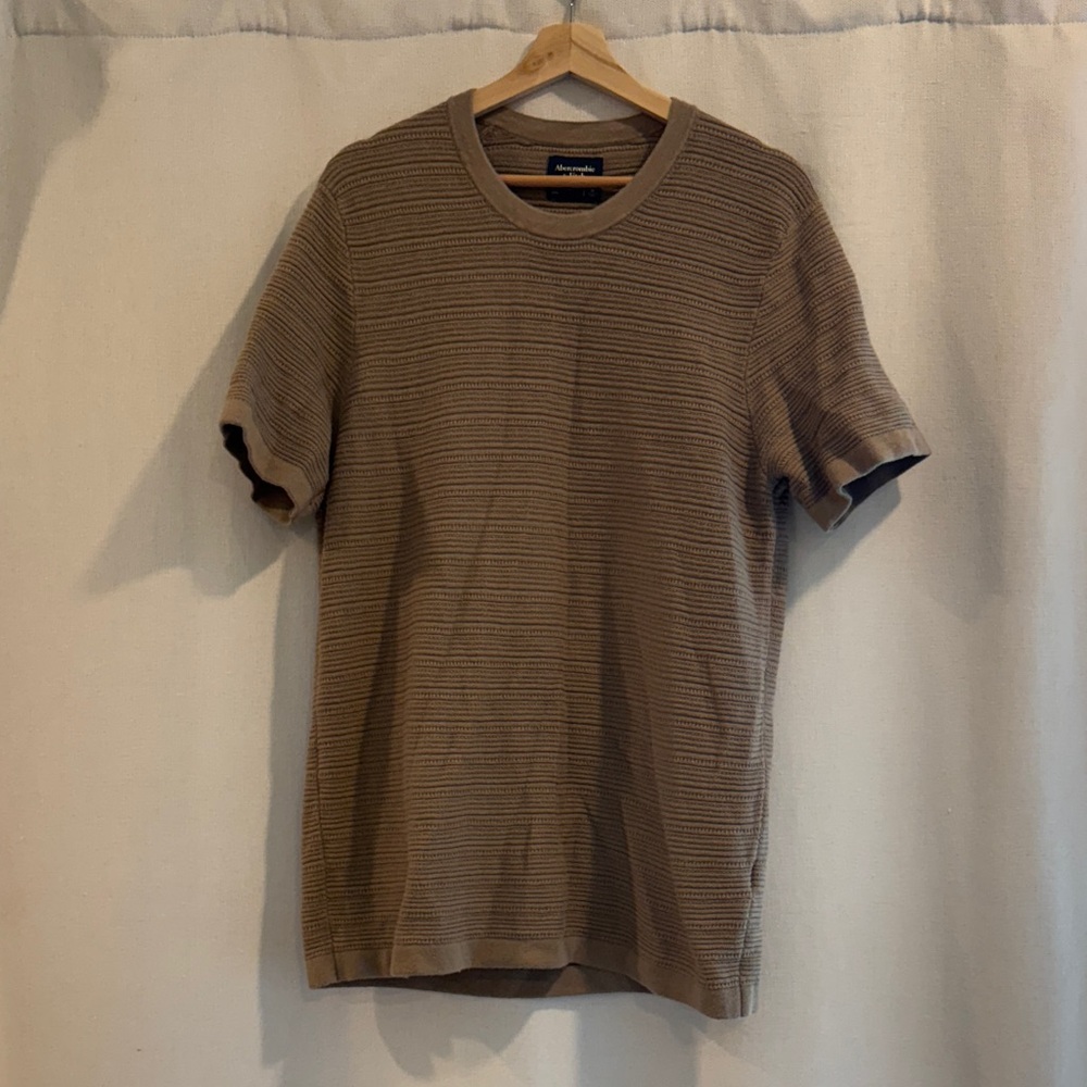 Womens Abercrombie Brown Knit Shirt Dress